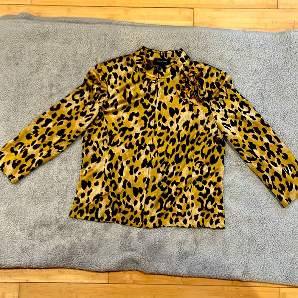 St. John leopard print sweater